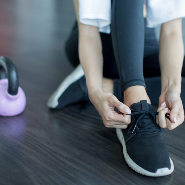 asian woman play fitness in the gym asian woman play fitness in the gym